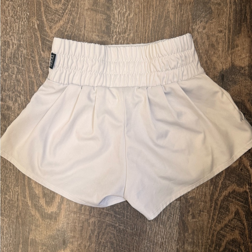 Tiger Friday Kids Elastic Waist Shorts in white
